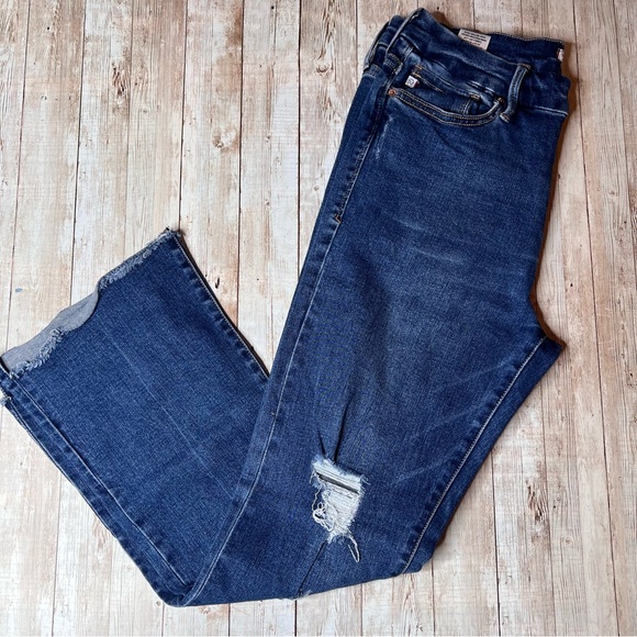 💚Dear John distressed raw hem jeans